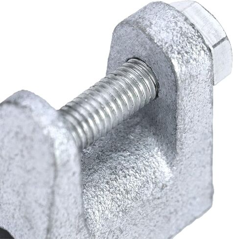 QWORK Beam Clamp، 20 قطعة 5/16 بوصة مشبك شعاع أمان من الحديد المطلي بالزنك، فتحة فك 13/16 بوصة in Kuwait