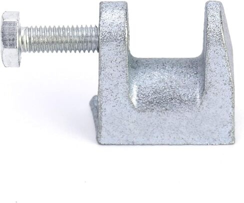 QWORK Beam Clamp، 20 قطعة 5/16 بوصة مشبك شعاع أمان من الحديد المطلي بالزنك، فتحة فك 13/16 بوصة in Kuwait