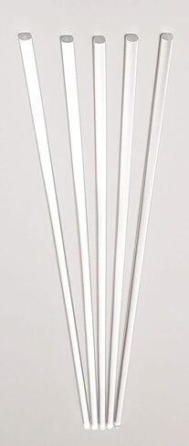 5 قطع بقطر 3/16 بوصة × قضيب بلاستيكي طويل من الأكريليك الشفاف بطول 18 بوصة - قطر .1875 بوصة - 4.76 ملم in Kuwait