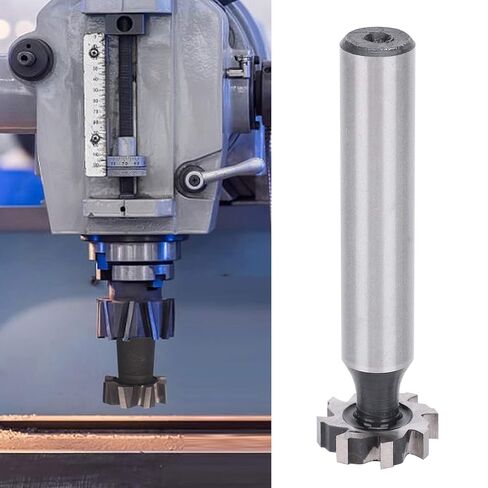 CulnflunT Slot End Mill Milling Cutter,16mm Cutting Dia 3mm Cutting Depth 10mm Shank Dia, Woodruff Key Seat Cutter, Straight Shank Milling Tools, High Speed Steel in Saudi Arabia