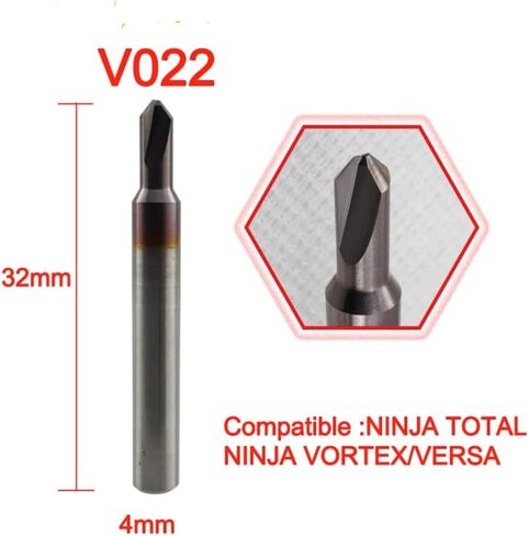 قاطعة 90 درجة V022 من الكربيد لآلات KEYLINE NINJA TOTAL وKeyline Vortex وKEYLINE Versa للمفاتيح (5 قطع) in Saudi Arabia