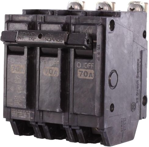 ABB TEY/Q-Line® THQB32070 قاطع دائرة مصغر ثلاثي الأقطاب • قاطع ثلاثي الأقطاب 70 أمبير • 120/240 فولت تيار متردد، 10 كيلو أمبير رحلة مغناطيسية حرارية • التثبيت بمسامير • الاستخدام السكني والتجاري in Saudi Arabia
