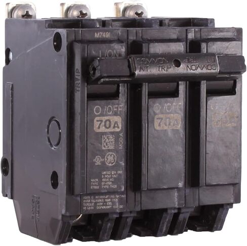 ABB TEY/Q-Line® THQB32070 قاطع دائرة مصغر ثلاثي الأقطاب • قاطع ثلاثي الأقطاب 70 أمبير • 120/240 فولت تيار متردد، 10 كيلو أمبير رحلة مغناطيسية حرارية • التثبيت بمسامير • الاستخدام السكني والتجاري in Saudi Arabia