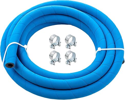 10FT خرطوم خط الوقود 6AN 3/8 "خرطوم الضغط العالي 700PSI 9.6 مللي متر لمحركات أنظمة الوقود أنبوب خرطوم أزرق خيارات متعددة الحجم (مرفق 10 قطعة خرطوم المشبك) in Kuwait