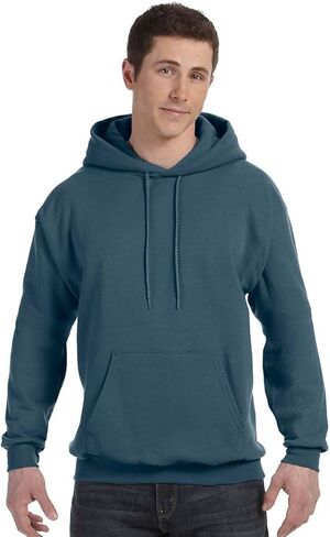 سويت شيرت بغطاء للرأس من Hanes ComfortBlend EcoSmart، أحمر غامق، مقاس X-Large in Saudi Arabia