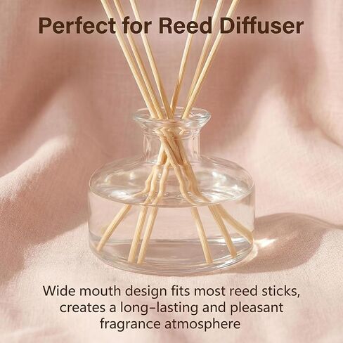200ml/6.6oz Refillable Glass Aromatherapy Diffuser Bottle, Clear in Saudi Arabia