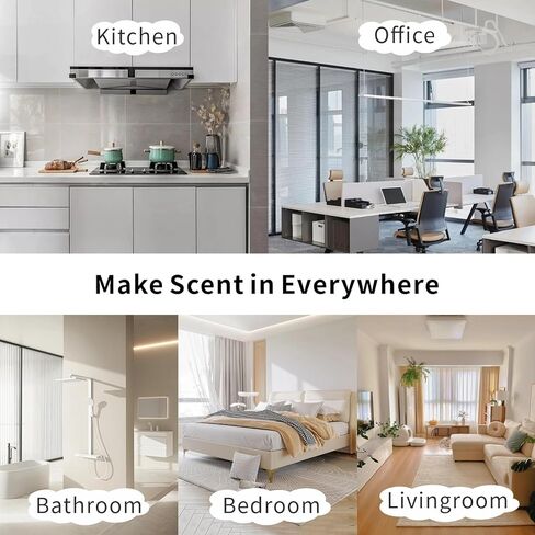زيت عطري لآلة هواء الرائحة للمنزل، روائح منزلية فاخرة، 100 مل من زيوت عطرية طبيعية من الشاي الأبيض المتناغم للهواء البارد، موزع روائح العلاج العطري HVAC، فندق لموزع الروائح in Kuwait