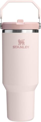 Stanley IceFlow 2.0 Flip Straw Tumbler with Handle 30 oz | Twist On Lid and Flip Up Straw | Leak Resistant Water Bottle | Insulated Stainless Steel | BPA-Free | Rose Quartz in Saudi Arabia