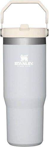Stanley IceFlow 2.0 Flip Straw Tumbler with Handle 30 oz | Twist On Lid and Flip Up Straw | Leak Resistant Water Bottle | Insulated Stainless Steel | BPA-Free | Rose Quartz in Saudi Arabia