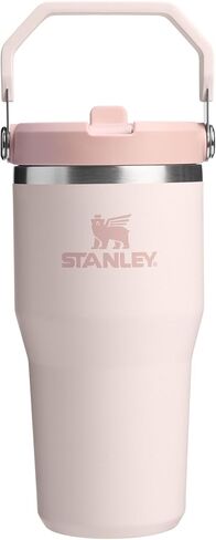 Stanley IceFlow 2.0 Flip Straw Tumbler with Handle 30 oz | Twist On Lid and Flip Up Straw | Leak Resistant Water Bottle | Insulated Stainless Steel | BPA-Free | Rose Quartz in Saudi Arabia