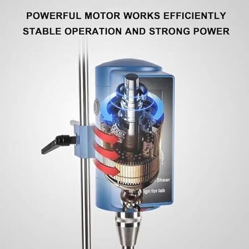 High Speed Lab Homogenizer, 2000-28000rpm High Shear Emulsifying Mixer, Laboratory Disperser with 7 Interchangeable Heads, Versatile Emulsifier for Precise Mixing in Saudi Arabia