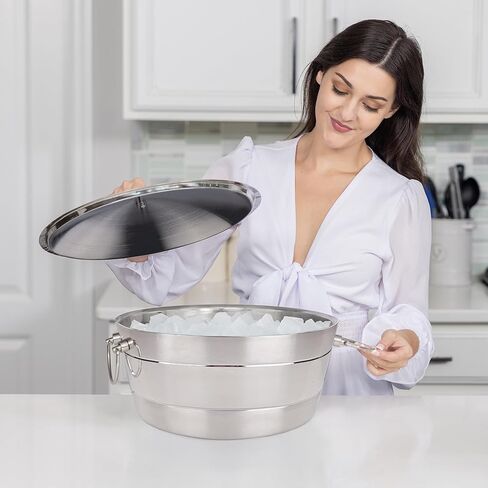 غطاء بديل من الفولاذ المقاوم للصدأ المصقول من BREKX، غطاء حوض المشروبات الفاخر مع مقبض مركزي، متوافق مع خط الحوض الراسي in Kuwait