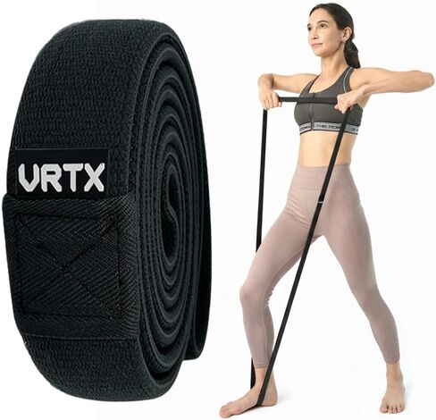 VRTX Fabric Resistance Bands for Men & Women | Long Exercise Band for Workout, Stretch, Yoga, Full Body Training | Soft Mesh Cloth, Non-Slip, High Durability Straps – Single Pack in Saudi Arabia
