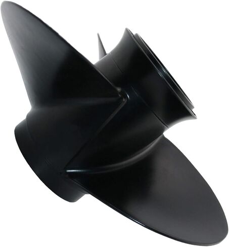 المروحة الخارجية للقارب 10 1/4 × 11 لسوزوكي DT20 25 25C 30 30C DF25 25R 25A 30 30A HP المحرك، 10 1/4x11(10.25x11) الملعب 10 أسنان من الألومنيوم محرك القارب الدعامة، رقم OEM 58100-96420-019,3 شفرة، RH in Kuwait