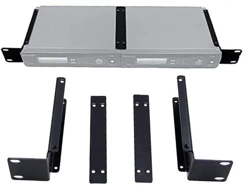 مجموعة دعامة تثبيت على حامل 1U تناسب أجهزة الاستقبال المزدوجة للميكروفون اللاسلكي Shure SLX4 SLXs معًا، قوية جدًا (لمستقبلين) in Kuwait