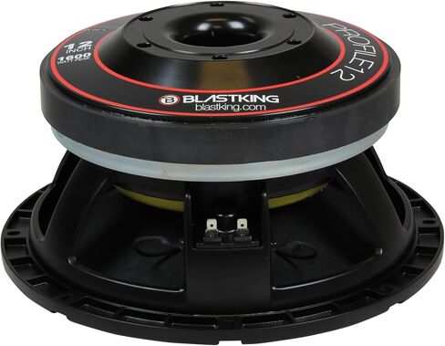 Blastking PROFILE12 مكبر صوت عالي الإخراج 12 بوصة 1600 واط - 800 واط RMS، ملف صوتي 4 بوصة، 8Ω، 95.6 ديسيبل، تبريد الهواء القسري - برنامج تشغيل الصوت الاحترافي لخزائن الانعكاس أو القرن in Kuwait