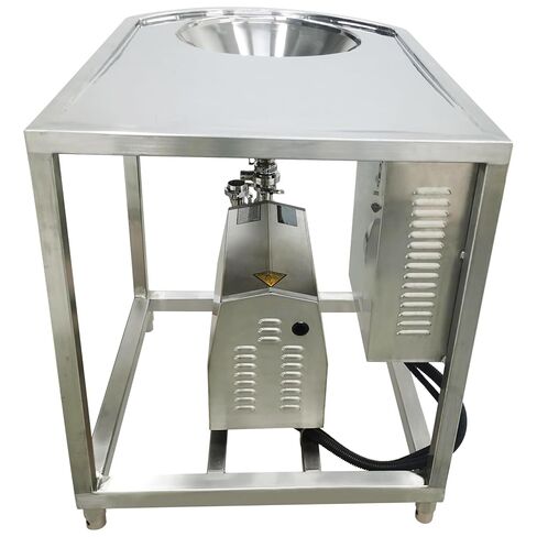 220V 4KW High Shear Mixing System High Shear Emulsifying Pump with Stand Single Stage Pipeline Emulsion Pump Flow Range 0-4T/H 3400r/min for Mixing Emulsification and Dispersion in Kuwait