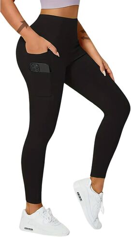 Women's High Waist Flared Yoga Pants with Pockets Boot Cut Leggings for Workout in Saudi Arabia