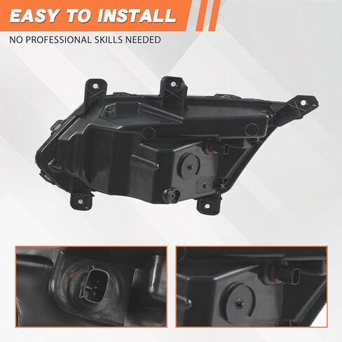 JX RACING LED Fog Light Compatible with Chevy Equinox L LT LS 2016 2017 Front Fog Lamps Assembly DRL Left Driver Side Clear Lens Pair GM2563111 GM2562111 (Left Side) in Saudi Arabia