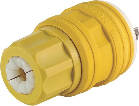 26W74 20 أمبير 125/250 فولت قفل المكونات الصناعية الصف التأريض Wetguard الأصفر in Kuwait