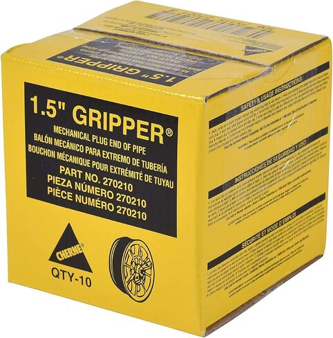 270210 End of Pipe Gripper Mechanical Plug 1-1/2" Yellow in Saudi Arabia