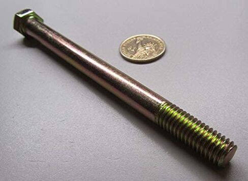مسامير فولاذية صفراء من الزنك من الدرجة 8 RH PT 7/16 بوصة - 14 × 5.50 طول 10 قطع in Saudi Arabia