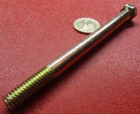 مسامير فولاذية صفراء من الزنك من الدرجة 8 RH PT 7/16 بوصة - 14 × 5.50 طول 10 قطع in Saudi Arabia