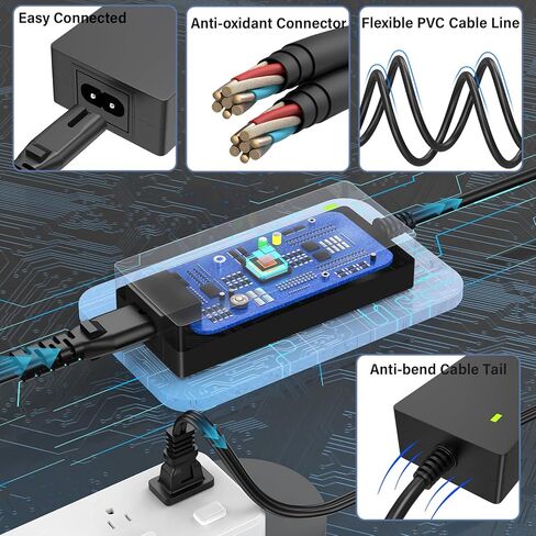 24V 4A Charger Replacement Compatible with Bambu Lab AMS 2 Pro Automatic Material System, Power Cord AC Adapter Fit for Honor ADS-96HLA-19-1 24096E 96W 24VDC 24.0 Volts 96.0W Power Supply in Saudi Arabia
