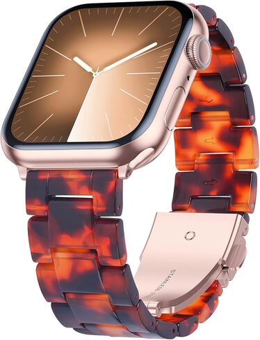 iiteeology متوافق مع سوار ساعة Apple 42 مم 41 مم 40 مم 46 مم 45 مم 44 مم، راتنج خفيف مع سوار معصم بديل من الفولاذ المقاوم للصدأ لساعة iWatch Ultra 3/Ultra 2 49 مم سلسلة 11-1 SE 3 in Kuwait