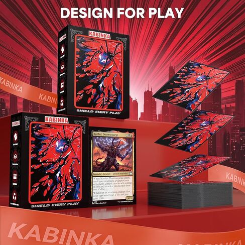 أكمام بطاقات KABINKA MTG - حزمة حجم قياسي Spider 100 من الأمام وأكمام خلفية غير لامعة من الخلف من أجل Magic The Gathering TCG in Kuwait