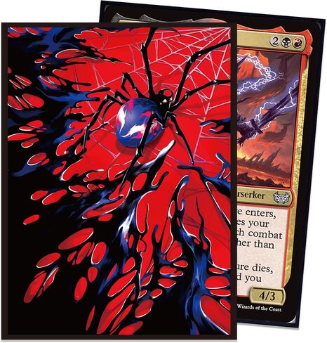 أكمام بطاقات KABINKA MTG - حزمة حجم قياسي Spider 100 من الأمام وأكمام خلفية غير لامعة من الخلف من أجل Magic The Gathering TCG in Kuwait