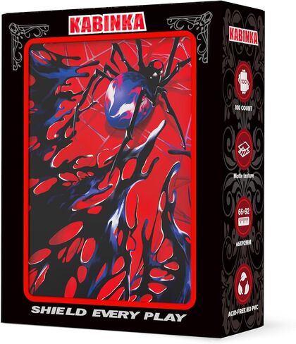 أكمام بطاقات KABINKA MTG - حزمة حجم قياسي Spider 100 من الأمام وأكمام خلفية غير لامعة من الخلف من أجل Magic The Gathering TCG in Kuwait