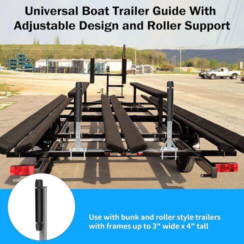 دليل مقطورة القارب القابل للتعديل من Colinktool، نظام دليل الأسطوانة المثبت على الجانب مناسب لقارب التزلج أو قارب الصيد أو مقطورة المراكب الشراعية in Kuwait