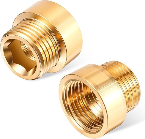 2 Pack Brass G1/2 Male to G1/2 Female Thread, Shower Head Extension Arm 20mm Length Pipe Fitting Shower Head Extender in Saudi Arabia