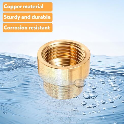2 Pack Brass G1/2 Male to G1/2 Female Thread, Shower Head Extension Arm 20mm Length Pipe Fitting Shower Head Extender in Saudi Arabia