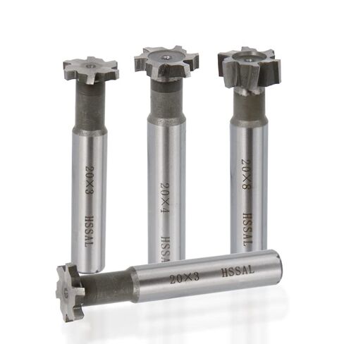 1 قطعة T فتحة القاطع نهاية مطحنة 10 12 16 20 30 32 مللي متر فتحة راوتر بت HSS نهاية مطحنة لقطع سبائك الألومنيوم الخشب التنغستن الصلب 4 المزامير قاطعة الطحن in Kuwait