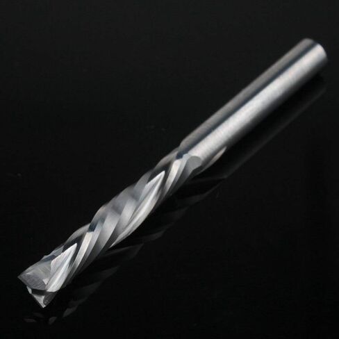 3 قطعة لقم التوجيه الحلزوني 4x22 مللي متر حتى أسفل قطع اثنين من المزامير مطحنة كربيد حلزونية أداة القاطع الصلبة كربيد CNC نهاية مطحنة لنحت قطع الخشب in Kuwait