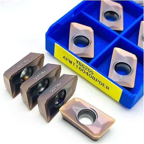 APMT1135 APMT160408 CNC مخرطة التنغستن الصلب كربيد سبائك أدوات القطع طحن إدراج القاطع لجانب الوجه APMT 1135(APMT160408 YBG205) in Kuwait