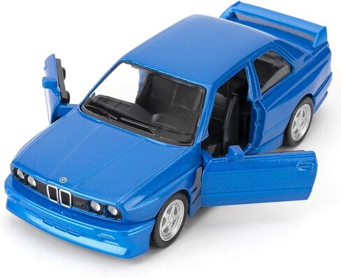 لعبة سيارة BMW M3 1987 مقاس 1:36، نموذج سيارة قابل للسحب للخلف، أبواب مفتوحة، مجموعة ألعاب للأطفال من سن 3 سنوات فما فوق، هدية باللون الأسود in Kuwait