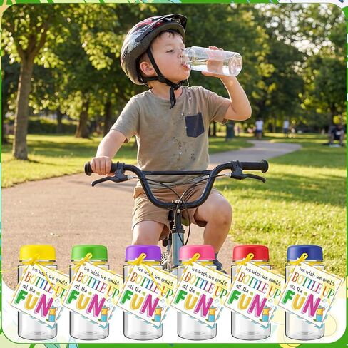 24 Set Water Bottles Bulk with Card 12 oz End of School Year Student Gifts from Teacher Summer Graduation Gifts Cards for Summer School Classroom Prizes Party Supplies in Saudi Arabia