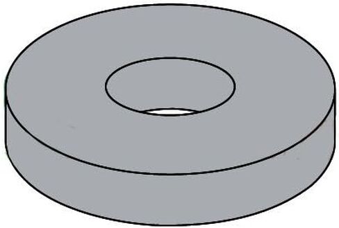 3/16" Fender Washers Plain Finish (Quantity: 50 pcs) - OD: 1" inches in Saudi Arabia