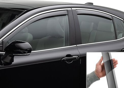 Weathertech Custom Fit Side Window Deflectors for Toyota Camry (84882IM), Dark Tint in Saudi Arabia