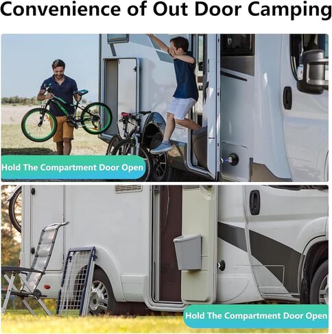 RV المغناطيسي الباب الصيد 2 جهاز كمبيوتر شخصى، RV الباب الصيد المغناطيسي، والحفاظ على باب السيارة مفتوحا، RV الباب توقف مناسبة لRVs، المعسكرات، مقطورات السفر، RVs، كابينة in Kuwait