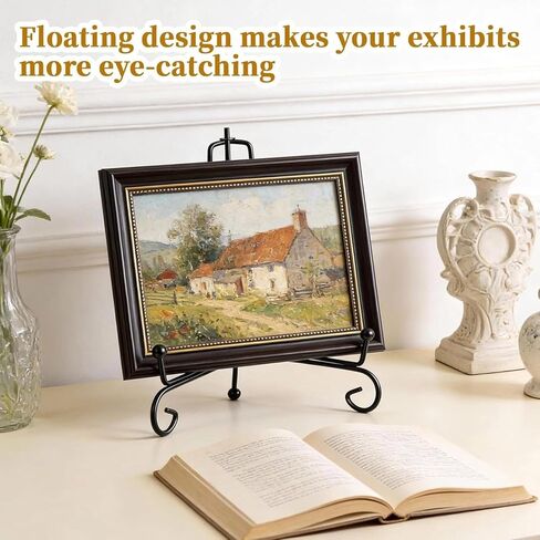 قطعتان من حامل اللوحة للعرض - حامل لوحة مقاس 5.7 بوصة حامل حامل معدني لإطار الصورة والكتب والصور والمقتنيات (5.7 بوصة (قطعتان)) in Kuwait