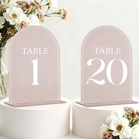 Blue Toile Themed Wedding Acrylic Table Number 1-20 with 20Pcs Stands, 5"x7" Blue Floral Place Card Centerpiece Decor Indoor Outdoor Wedding Bridal Shower Anniversary Party Reception in Saudi Arabia