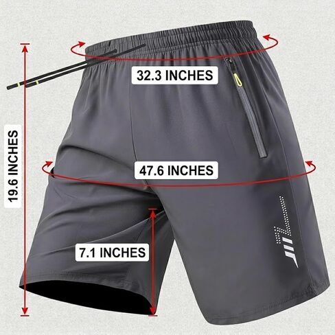 Men's Ice Silk Shorts, Summer Breathable Quick-Dry Basketball Shorts with Pockets, Casual Athletic Running Shorts in Saudi Arabia