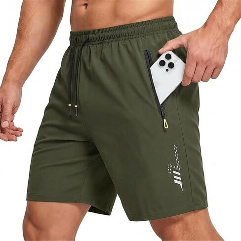 Men's Ice Silk Shorts, Summer Breathable Quick-Dry Basketball Shorts with Pockets, Casual Athletic Running Shorts in Saudi Arabia
