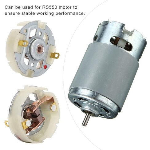 قطعتان من فرش المحرك الكهربائي RS550، حامل فرش كربون 1.36 * 1.39 بوصة، حامل فرشاة كربون لمحرك DC، قطع غيار محرك مفك كهربائي in Saudi Arabia