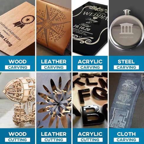 SCULPFUN S1 Laser Engraver, Engraving Machine with 0.01mm High Precision, High Speed Laser Cutter for Wood Metal and Leather, Engraving Area 410 * 420mm in Saudi Arabia