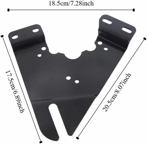 Electric Cycling Motor Mounting Plate Compatible with MY1016Z MY1016Z2 MY1016Z3 MY1020Z MY1018 Series,Lightweight Iron Bike Accessory(Black) in Saudi Arabia